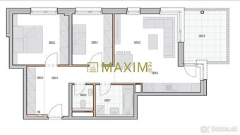 3-izbový byt 75,64 m², Arboria, Veterná ulica, Trnava - 20