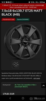 nové letné kolesá na Ford Ranger 6x139,7 265/60 r18 - 20