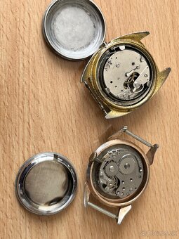 Staré hodinky Swiss Poljot, obal Omega, Ruhla - 20
