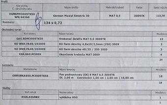 Plechová škridlová krytina červená mat NOVÁ - 20