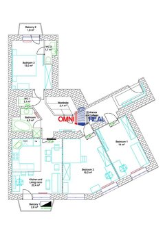 4 izb. byt, Trnavská cesta, 5/5 - 2x loggia, výťah - 20