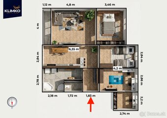 Veľkometrážny 105 m² domov v srdci Sekčova | 4 izbový byt - 20