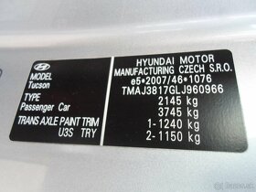 Hyundai Tucson 1.6 CRDi 136k automat,navi,kamera,tempomat - 20