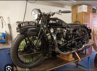 KOLA NA STARÝ MOTOCYKL ARIEL 500 a 557 PO RENOVACI - 20