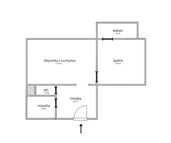 Kompletne zariadený 2-izbový byt pri hrádzi, Sihoť - 20