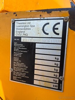 Dumper vyklapac Thwaites Mach 2090 9Tonne, Wacker Terex Jcb - 20