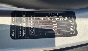 FORD FOCUS KOMBI 1.5 TDCI ECOBLUE A/T / MOŽNÝ ODPOČET DPH - 20