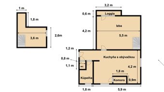 Predaj: 3izbový byt s lodžiou v centre,ul.Priekopa, Kežmarok - 20