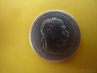 R-U vzácna strieborná 1 koruna 1905 bz vo veľmi peknom stave - 20