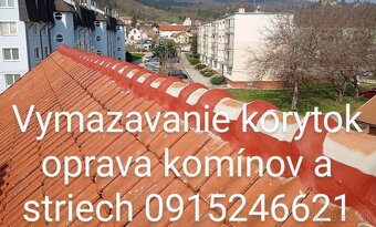 Vymazávanie korýtok oprava komínov 0915246621 - 20