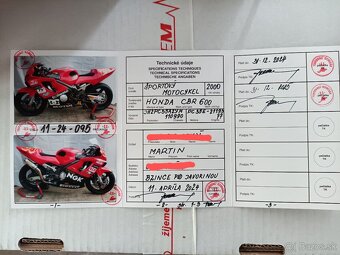 Okruhovka Honda CBR 600 f4 + náhradné diely - 20