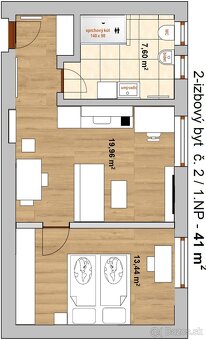 2-izb. byt s dvorom blízko centra – možný parking - 20