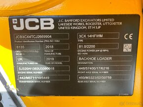 Rýpadlo-nakladač JCB 3CX Contractor, 1852mth, 4CX 2CX - 20