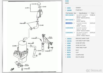 Mazda Servo čerpadlo posilňovača riadenia Koyo PA66-GF20 - 20