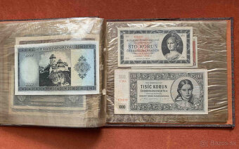 Album starých bankoviek Československa od roku 1919 – 1961 - 20