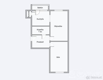 BOSEN | Priestranný 2 izbový byt s balkónom v pôvodnom stave - 20