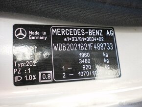 Mercedes Benz C 220CDI kombi 70kW M5 r.96 - 20