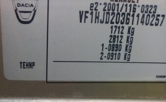Dacia Duster 1.6 SCe 84kw 74tis. km - 20