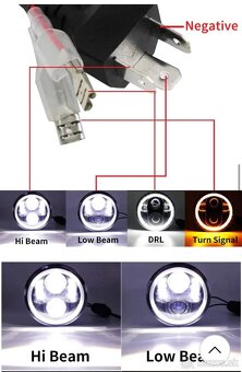 LED Svetlá okrúhle 178mm 7'' a 143mm 5,75' (angel eyes) - 20