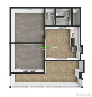 Prenájom 2-izbový byt 68 m2, Železničiarska ulica, Prešov - 20