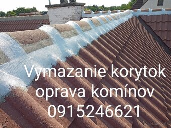 Vymazávanie korýtok oprava komínov 0915 246 621 - 20