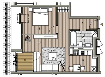 NOVINKA  I  MODERNÝ 2i.BYT S LOGGIOU a S PARKOVANÍM  / BA I. - 20