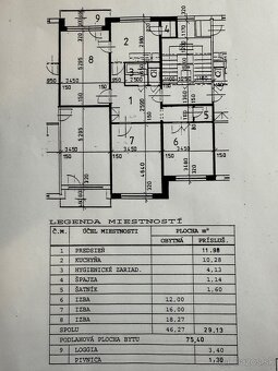 Na predaj 3 izbový byt 80m2 - 20