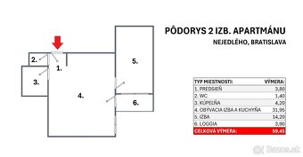 2-IZB. APARTMÁN V NOVOSTAVBE, PARKING + PIVNICA, MAMAPAPA - 20