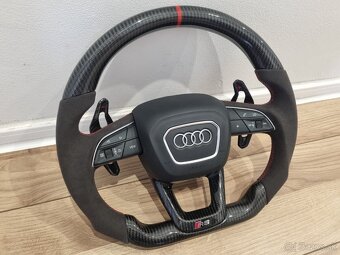 AUDI VOLANT KARBON - ALKANTARA - CERVENE ŠITIE - 20
