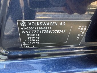 ► VW TOURAN CROSS 1,4 TSI - 103 kW, PARK. SENZORY ◄ - 20