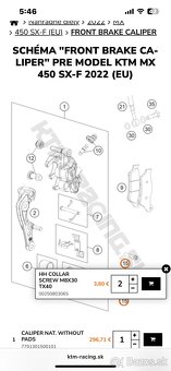 Brembo KTM Sx/ exc predná brzda - 20