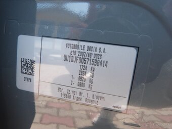 Dacia Jogger 1,0i LPG 67kW M/6 5 miestne - 20