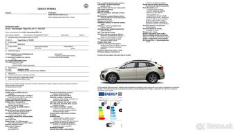 Volkswagen TAIGO 1,0TSI - 10.700km - 1majiteľ - 20