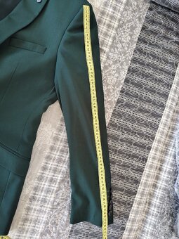 Pánsky tmavozelený oblek svadobný - 20