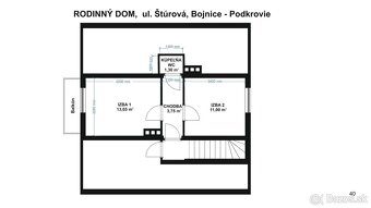 Predaj rodinný dom v kľudnej lokalite mesta Bojníc,uLŠtúrova - 20