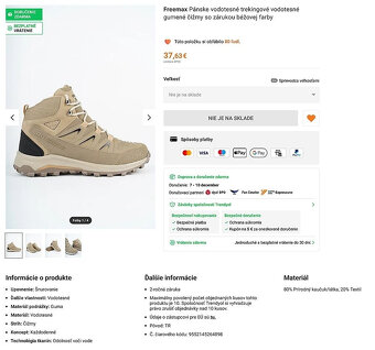 Pánske outdoorové topánky Freemax F2380 - 20