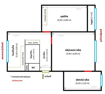 NOVINKA - 3 izbový kompletne zrekonštr. byt s loggiou - 20