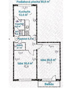 Na prenájom priestranný 2-izbový byt, Bratislava – Ružinov - 20
