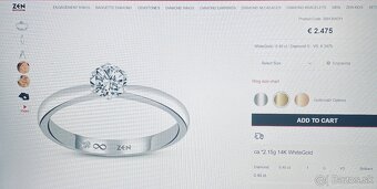 Zásnubný diamantový prsteň ZEN DIAMOND - 20