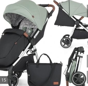 Sportovy kočik Petite&Mars iron green - 20