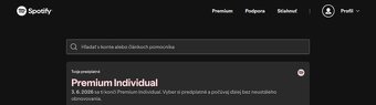 YouTube, Spotify PREMIUM individual 3/6 mesiacov alebo DUO - 20