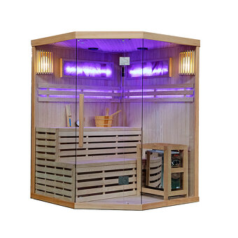 Suchá sauna TAMIZA II s pieckou HARVIA 6 kW pre 4 - 5 osôb s - 20