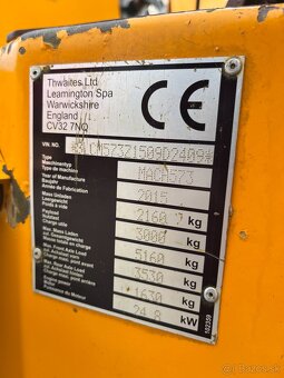 Dumper damper vyklapac Thwaites Mach 573 3Tonne, Wacker - 20