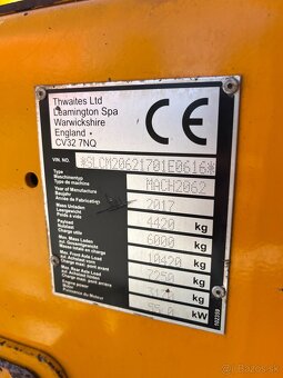 Dumper vyklapac Thwaites MACH 2062, 6 tonne, JCB, Terex - 20
