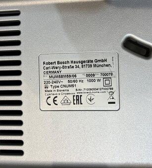 Bosch MUM 58M59 1000w kuchynsky robot - 20