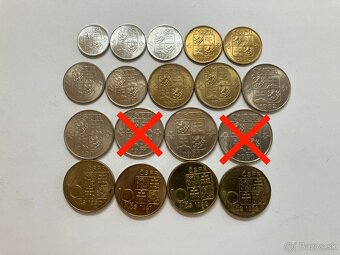 Československo 1918 - 1993 ČSR ČSSR mince v krásnom stave - 20