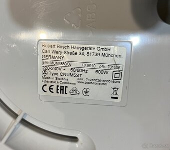 Bosch mum 4880/08 kuchynský robot 600w - 20