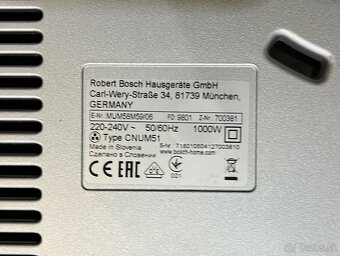 Bosch MUM 58M59 1000w kuchynsky robot - 20