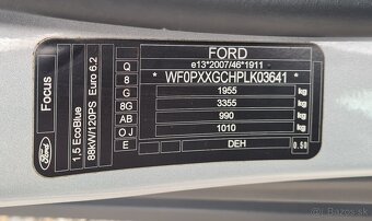 FORD FOCUS KOMBI 1.5 TDCI--Odpočet DPH-- - 20