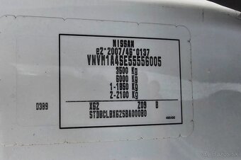 Nissan VN400 2.3DCI 125k  L3H2 7-Miest Ťažné 142tis.km - 20